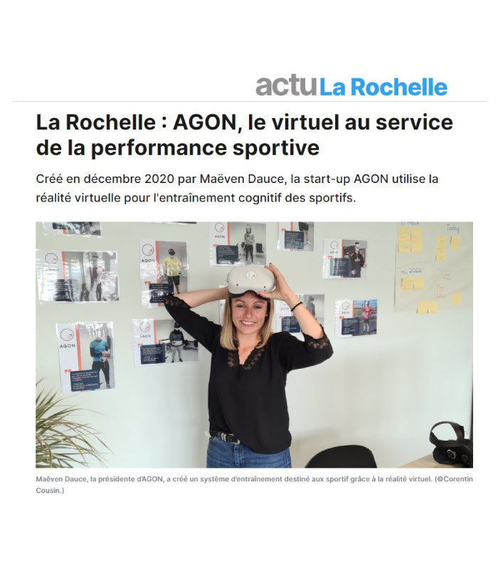 Article de presse actu La Rochelle sur l'entreprise AGON